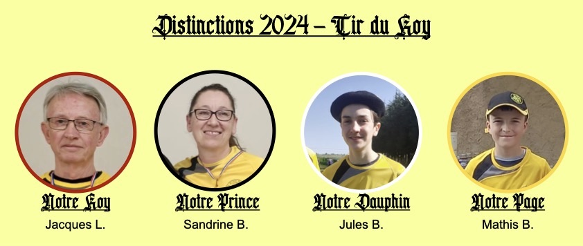tir du roy 2024 distinctions