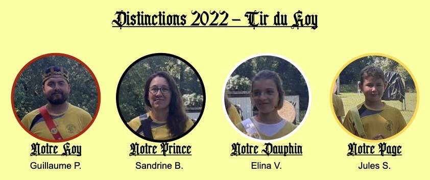 TIR DU ROY DISTINCTION 22 
